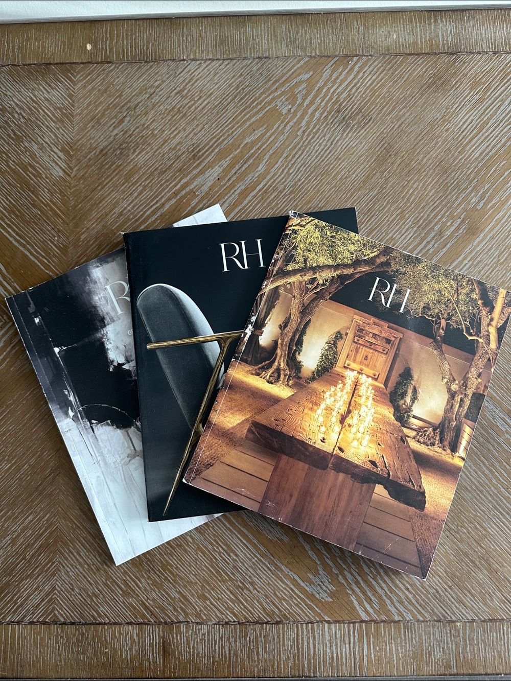 Coffee Table Catalog Set - Black, Brown, White Covers